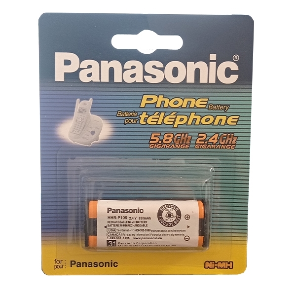 تصویر  باتری تلفن پاناسونیک بسته 6 عددی P105