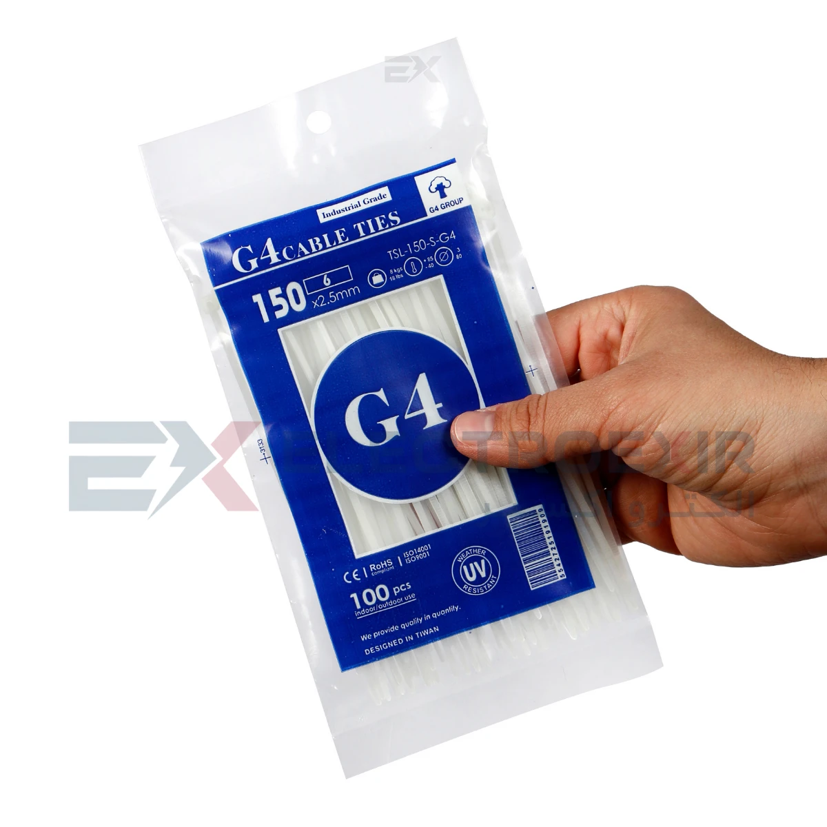 بست کمربندی جی فور مدل G4-150x2.5 بسته 100عددی