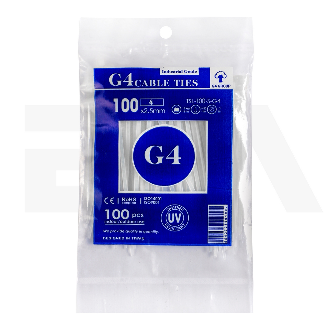 بست کمربندی جی فور مدل G4-100x2.5 بسته 100عددی