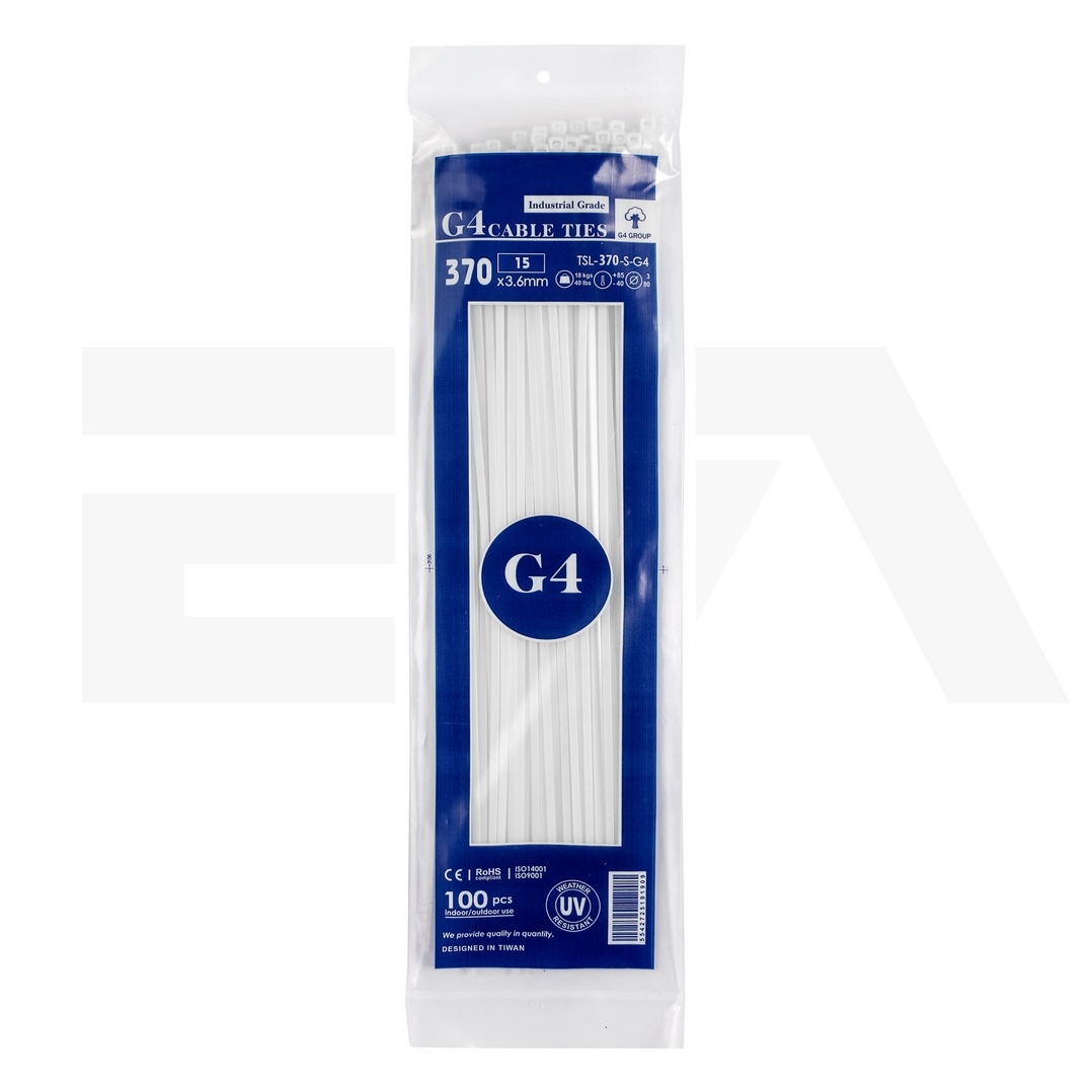 بست کمربندی جی فور مدل G4-370x3.6 بسته 100 عددی